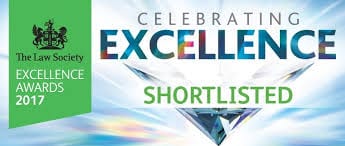 The Law Society Celebrating Excellence Awards 2017 Shortlisted