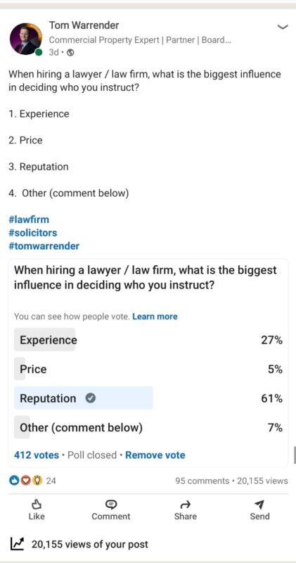 How do you choose your lawyer poll