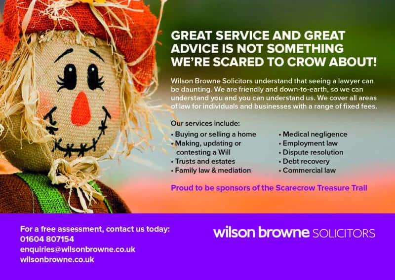 Wilson Browne Solicitors Scarecrow Treasure Trail